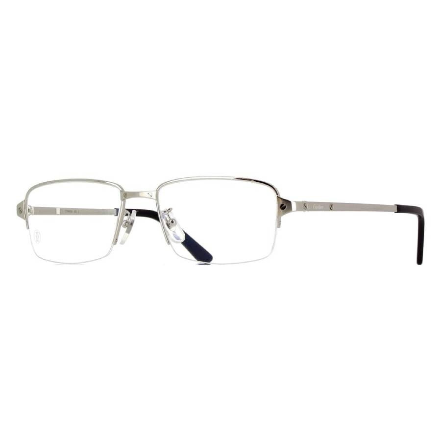 Cartier Santos de Cartier Demo Rectangular Men's Eyeglasses CT0443OA 002 54 - 2
