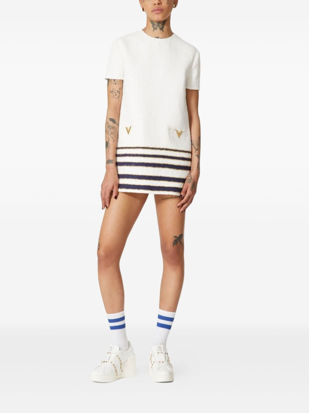 Mariniere tweed short dress - 2