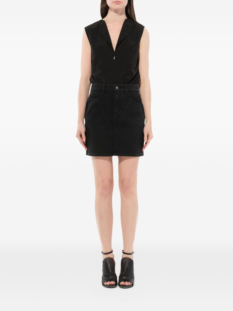 Givenchy A-line denim mini skirt outlook