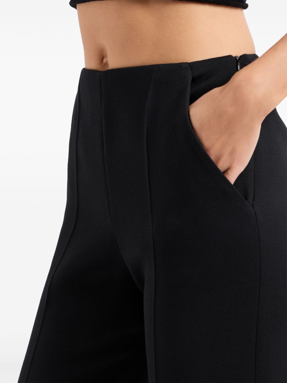 straight-leg wool trousers - 4