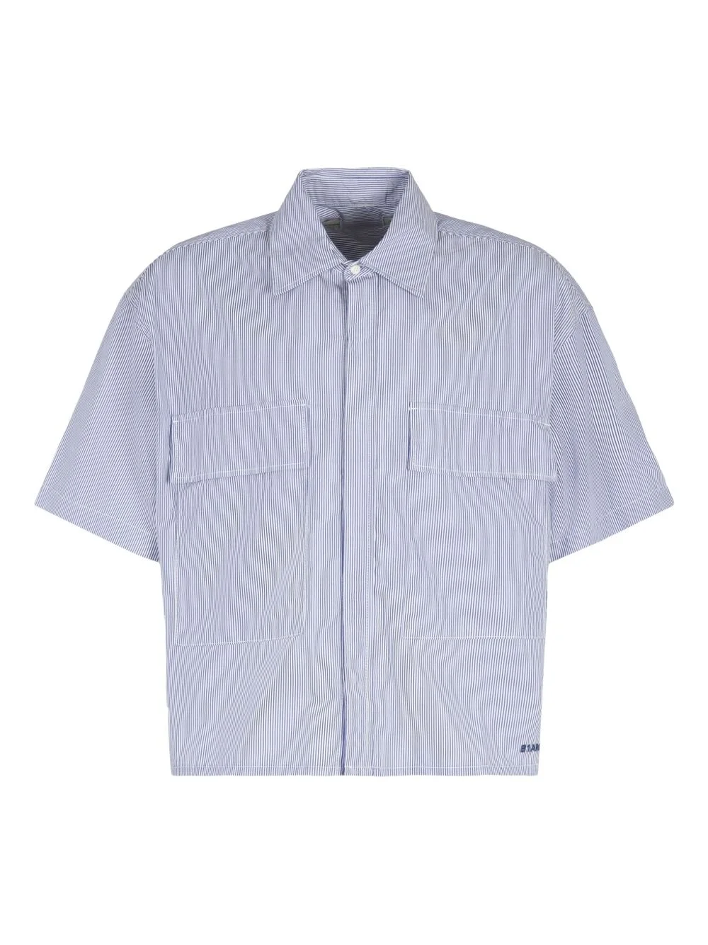 striped pocket shirt - 1