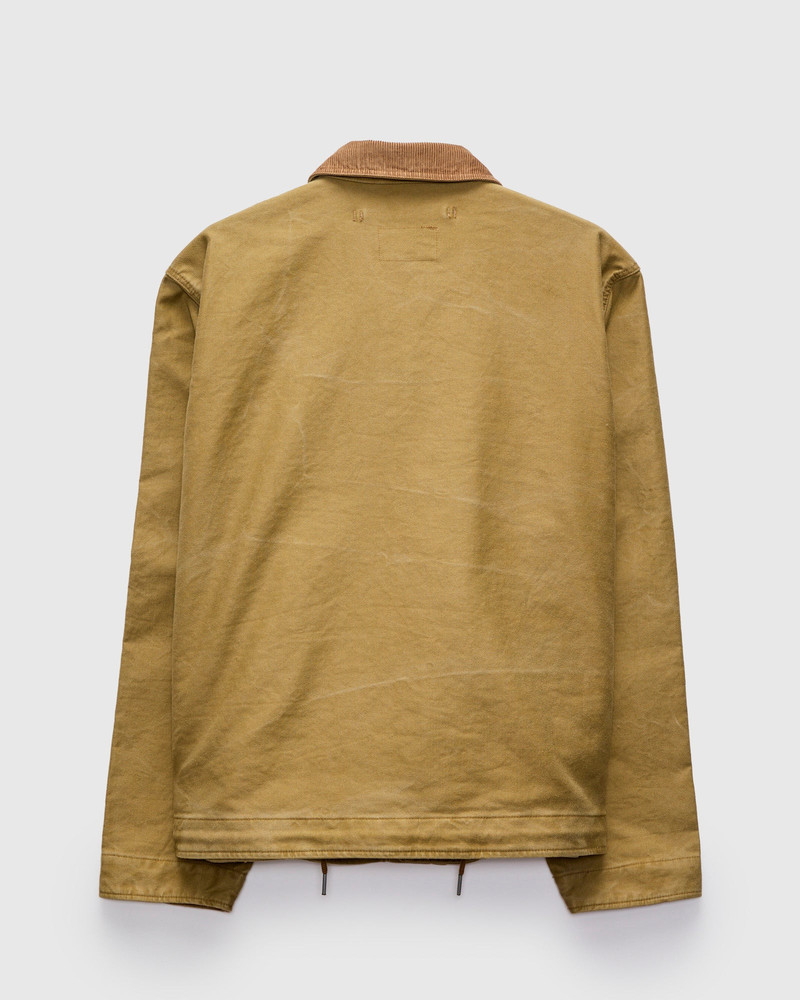 Corduroy Collar Bower Deck Jacket in Khaki Drab 3