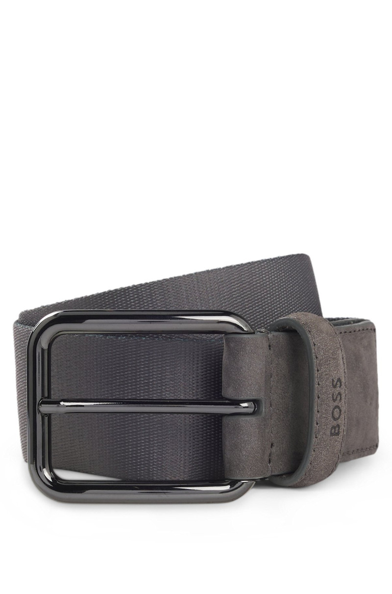 BOSS X ASTON MARTIN BELT IN NUBUCK LEATHER WITH WEBBING 1