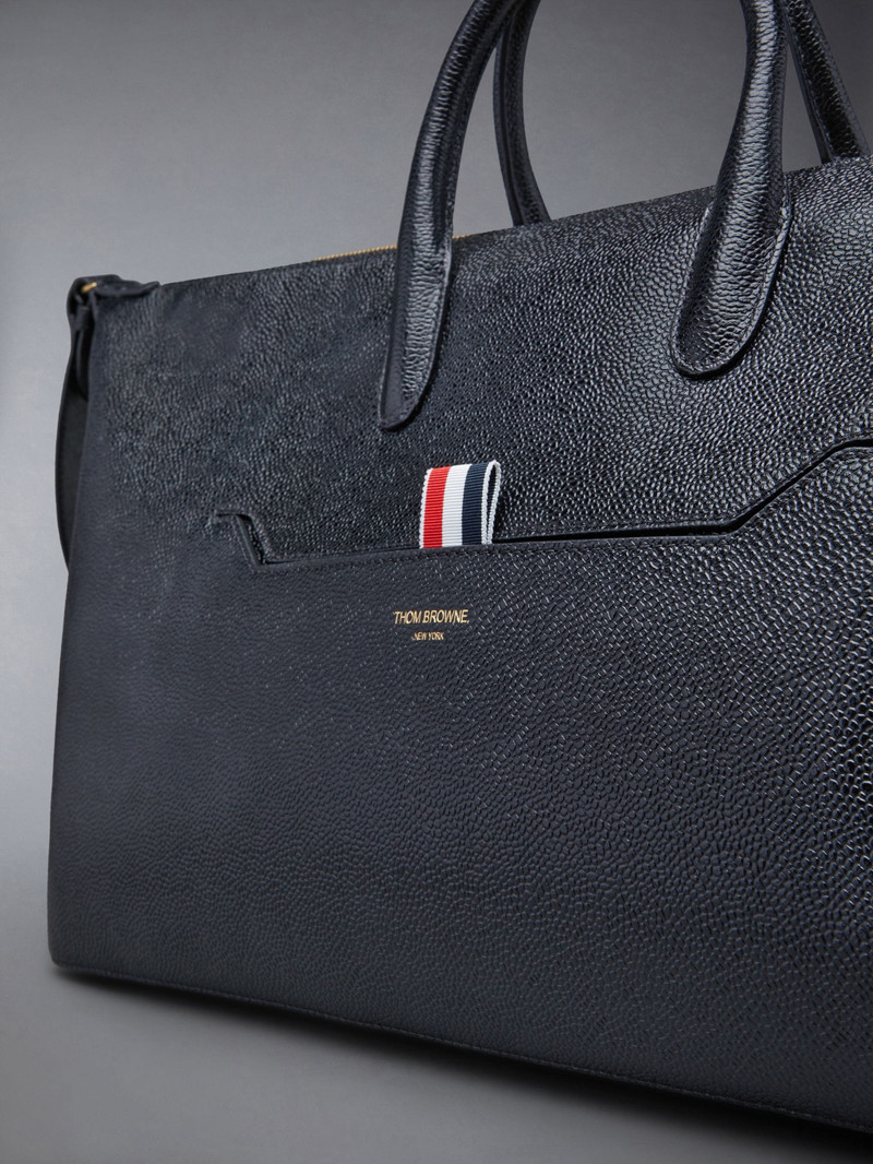 medium RWB stripe leather holdall 6