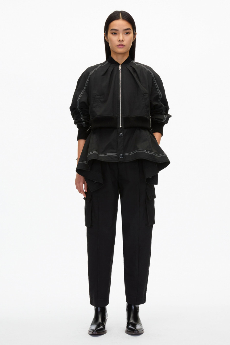 Layered Flounce Bomber Jacket 6