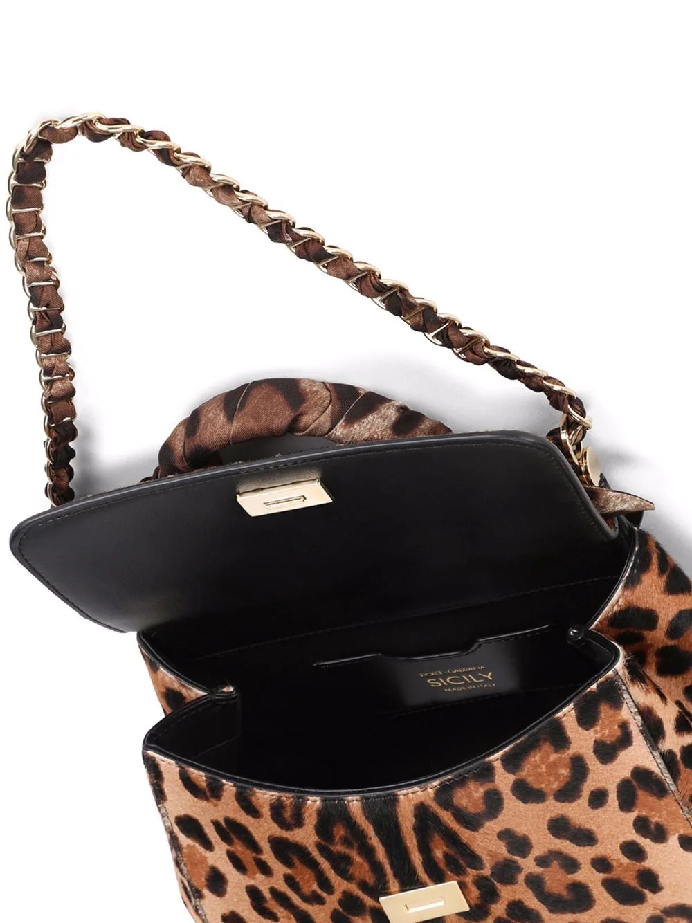 leopard-print Sicily shoulder bag - 4