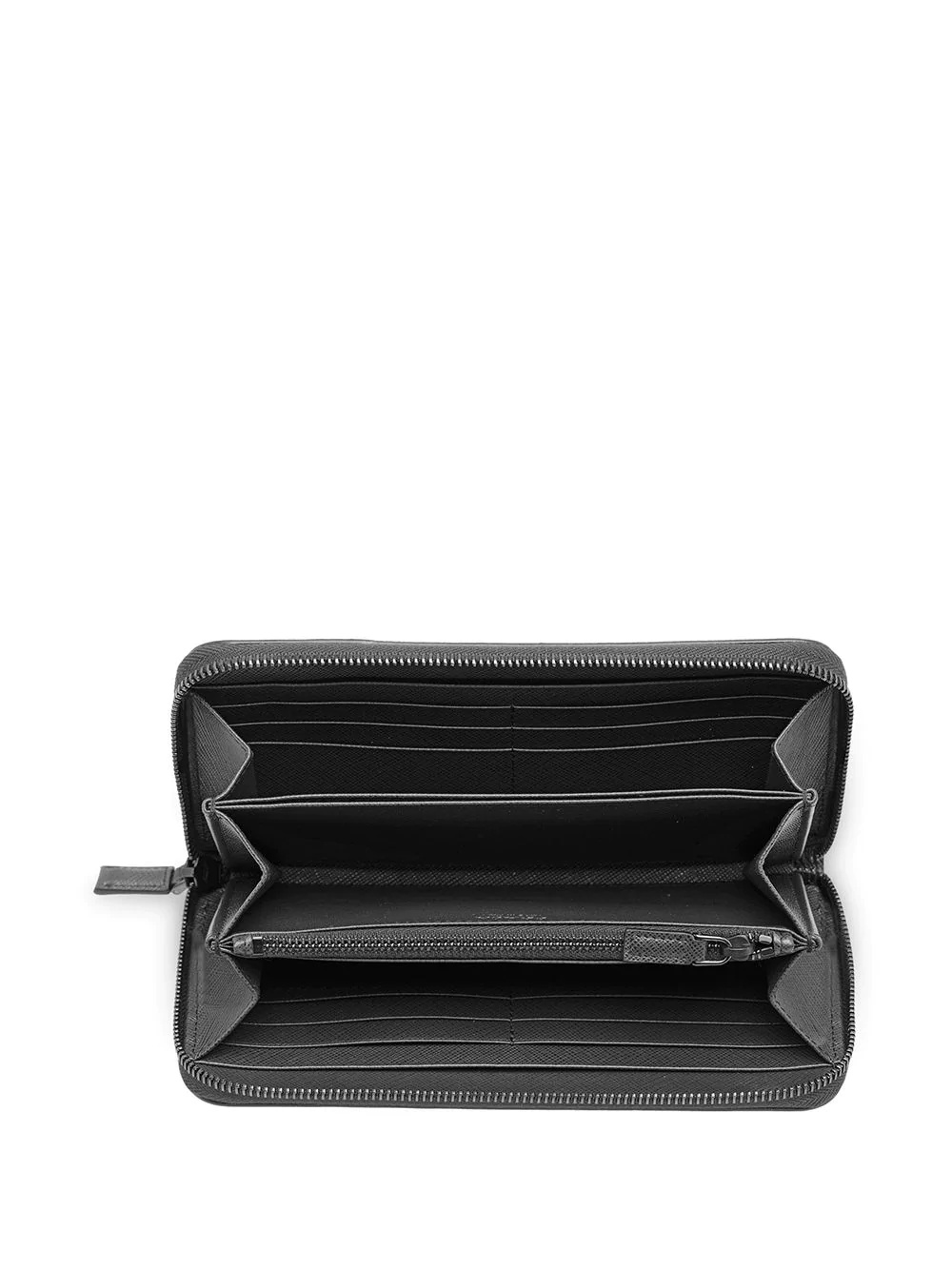 Saffiano leather zip-around wallet - 3