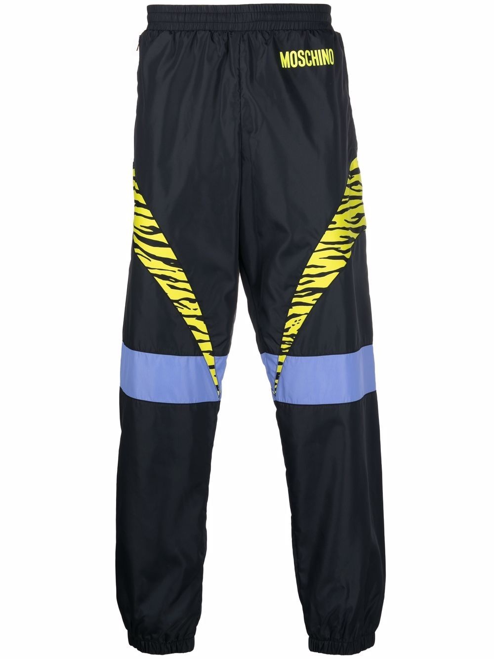 contrast-print track pants - 1