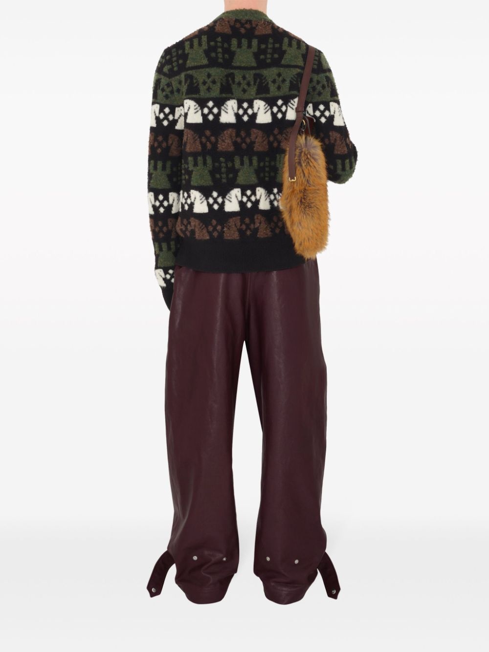 Chess wool-blend jumper - 4
