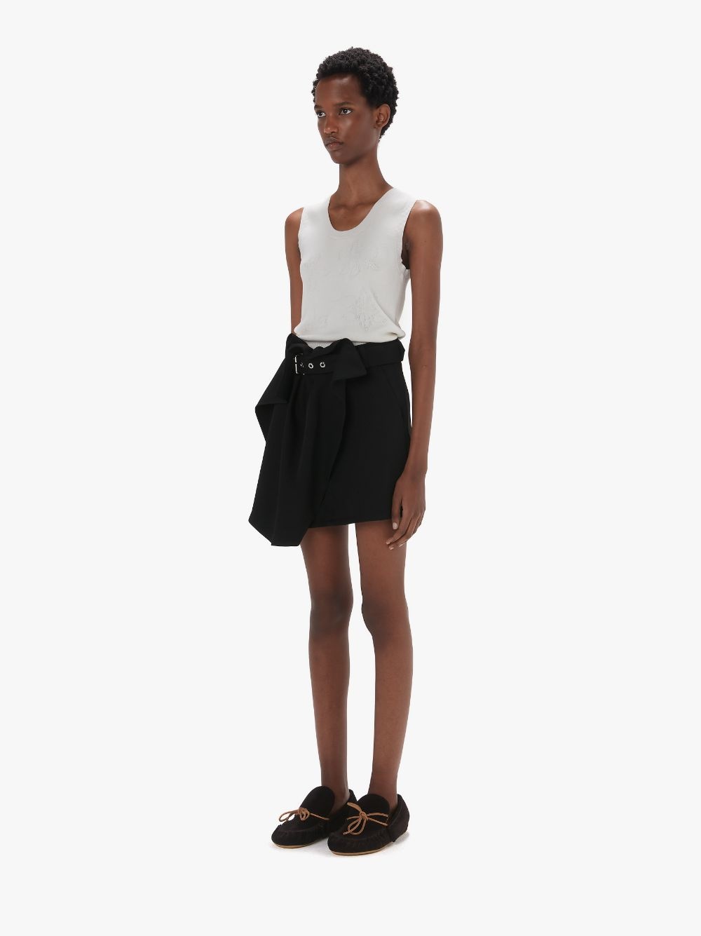 FOLD OVER MINI SKIRT - 4