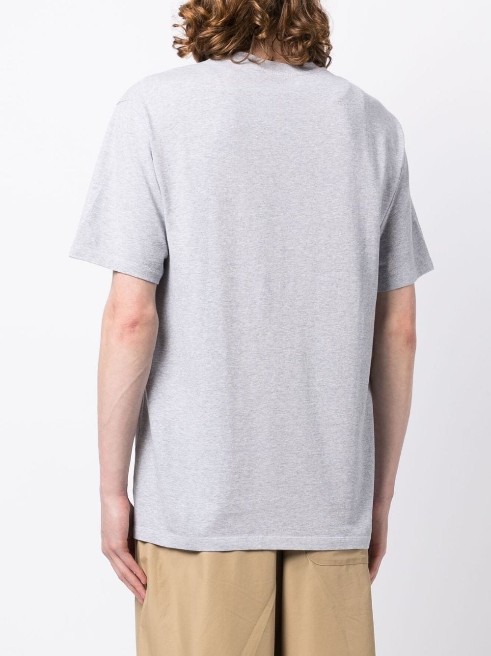logo-patch cotton T-shirt - 4