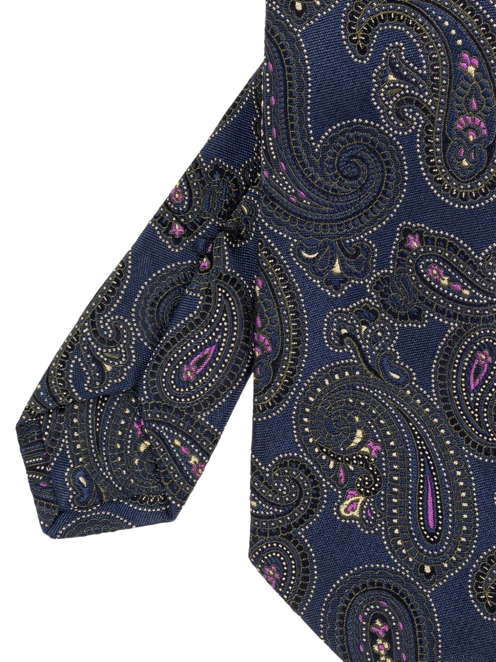 paisley-print silk tie - 2
