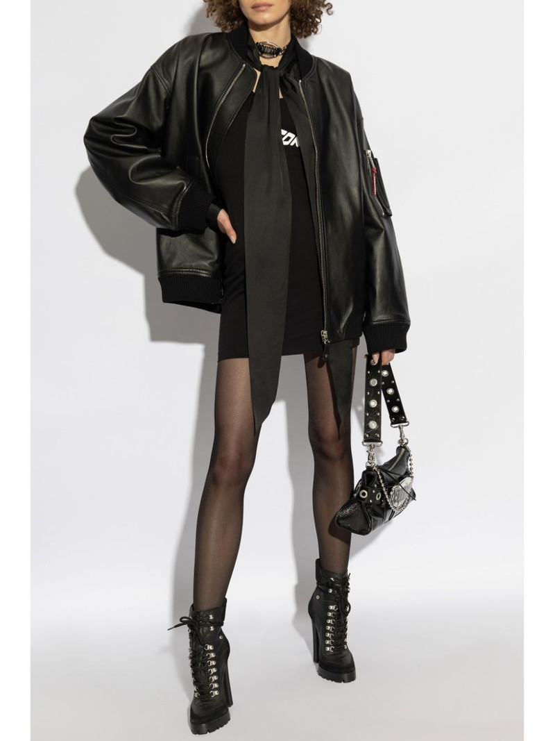 DSQUARED2 logo-print mini dress outlook