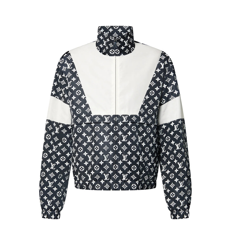 Monogram Printed Technical Track Top 1