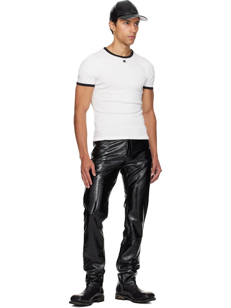 courrèges White Signature Contrast T-shirt outlook