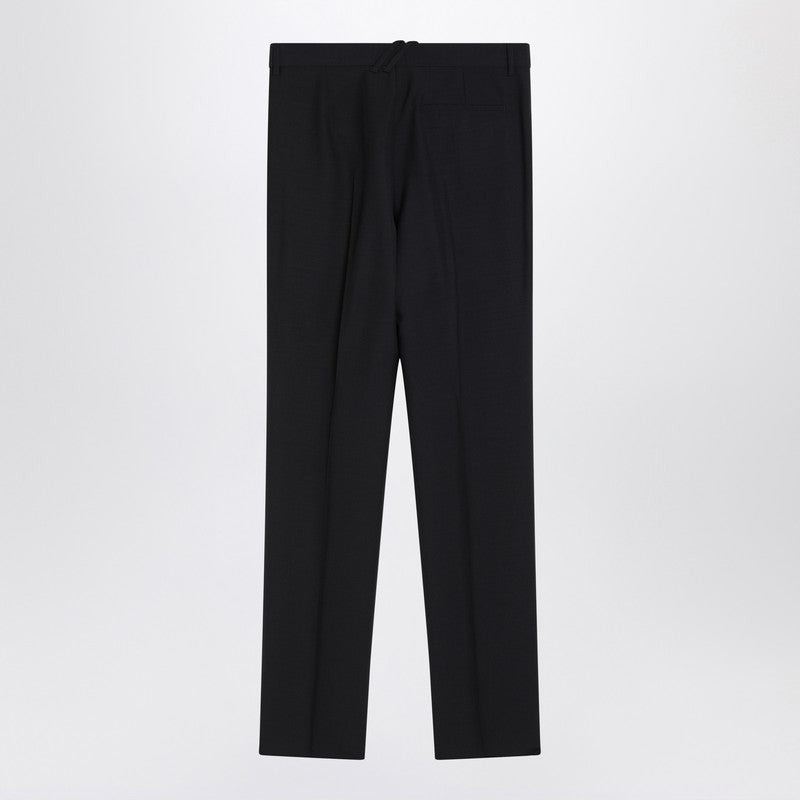 Burberry Classic Navy Blue Wool Blend Trousers Men - 2