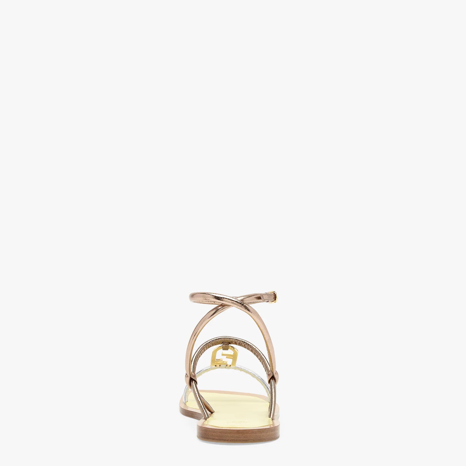 Silver nappa leather sandals - 3