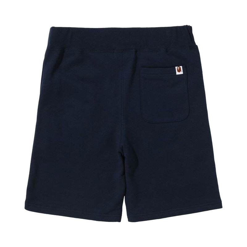 A BATHING APE® BAPE Multi Fonts Sweatshorts 'Navy' outlook