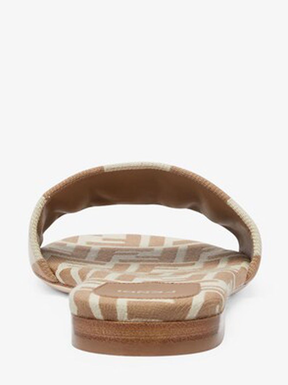 Signature Beige fabric slides - 3
