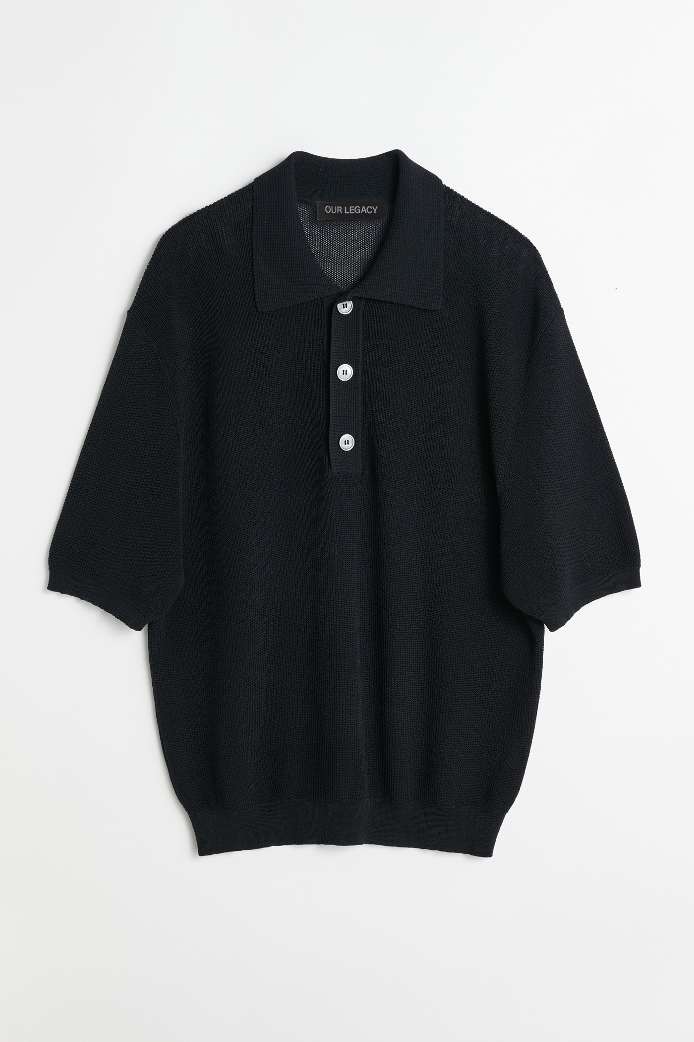 Traditional Polo Shadow Black Crispy Cotton - 1