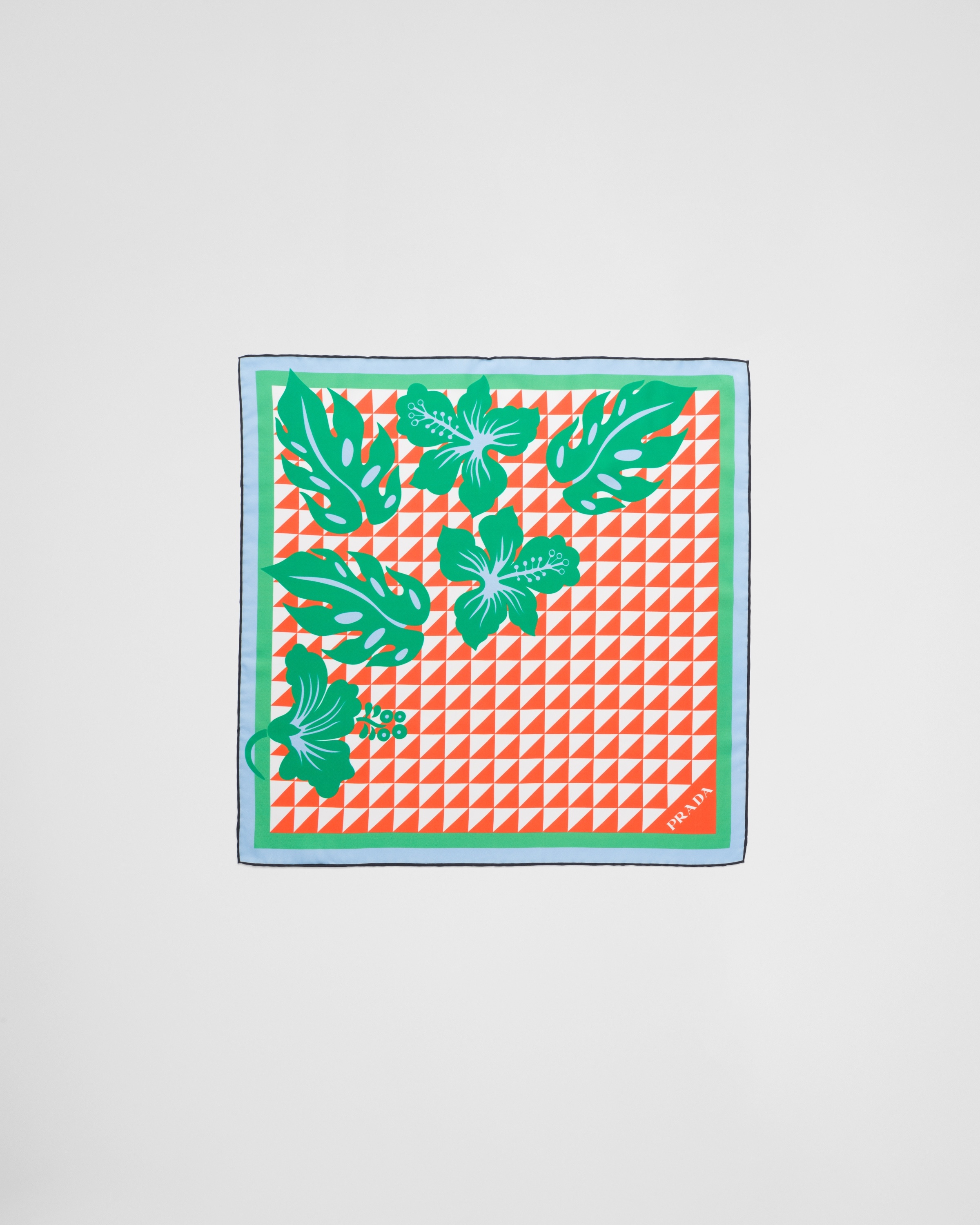 Printed silk twill scarf - 3