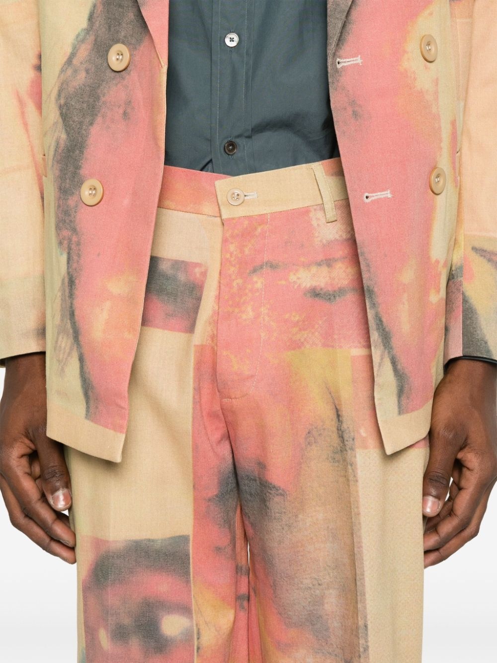 Collage Faces trousers - 5