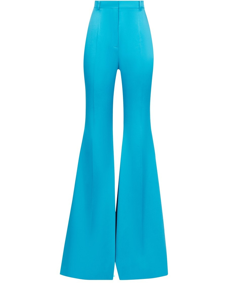 high-waisted flared trousers 1