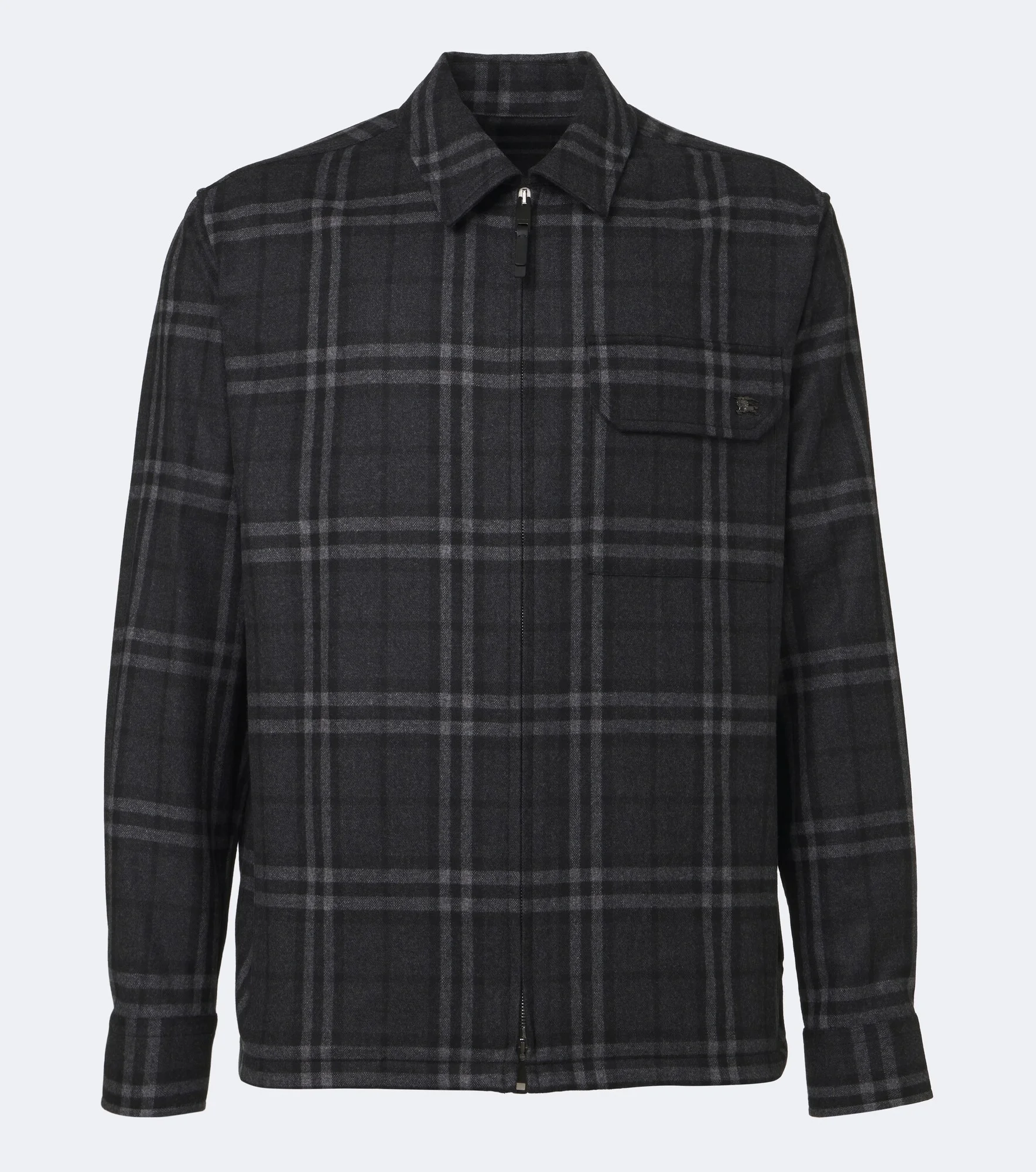 Burberry Check wool and cashmere jacket - 1