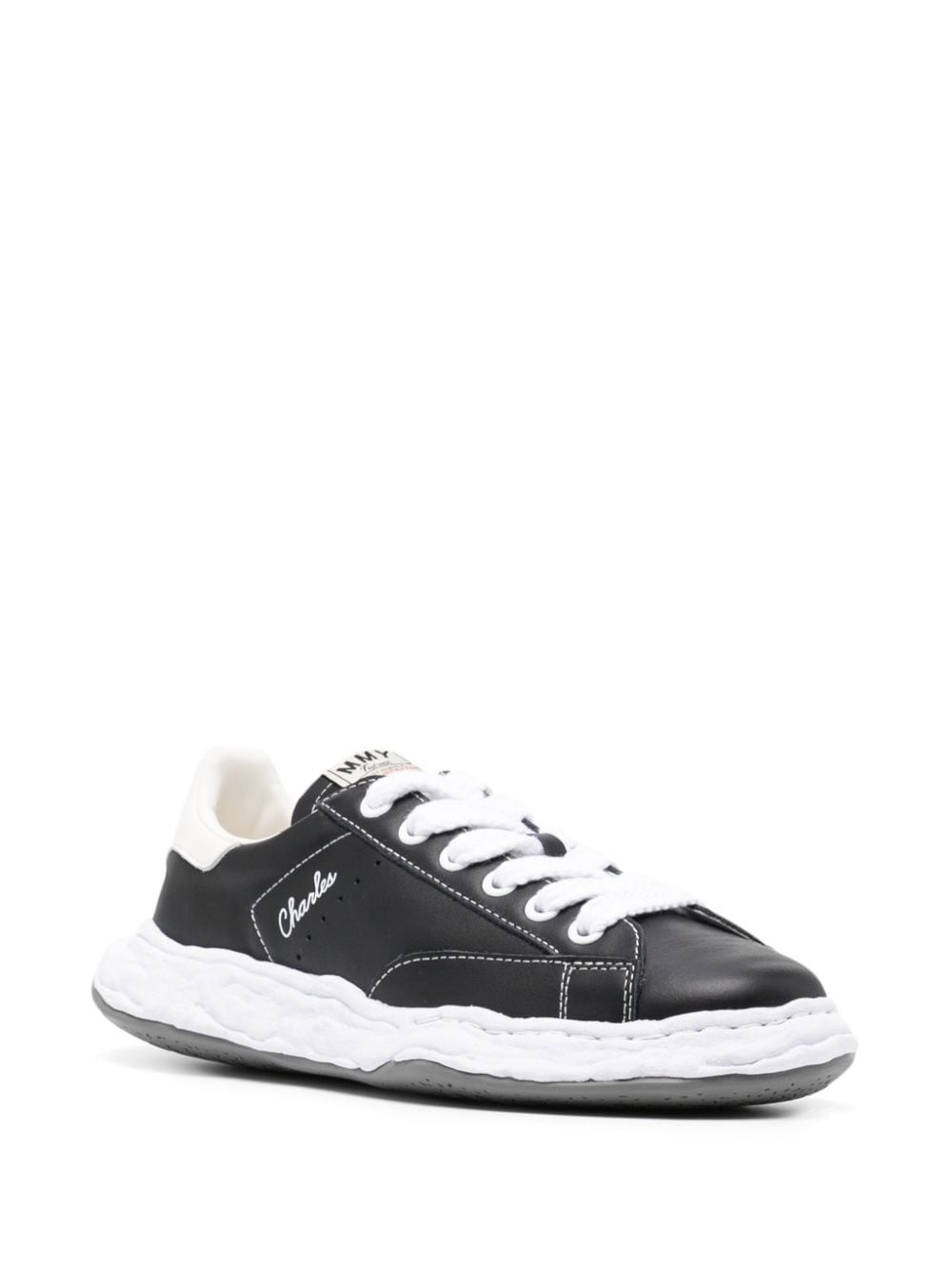 Charles lace-up leather sneakers - 2