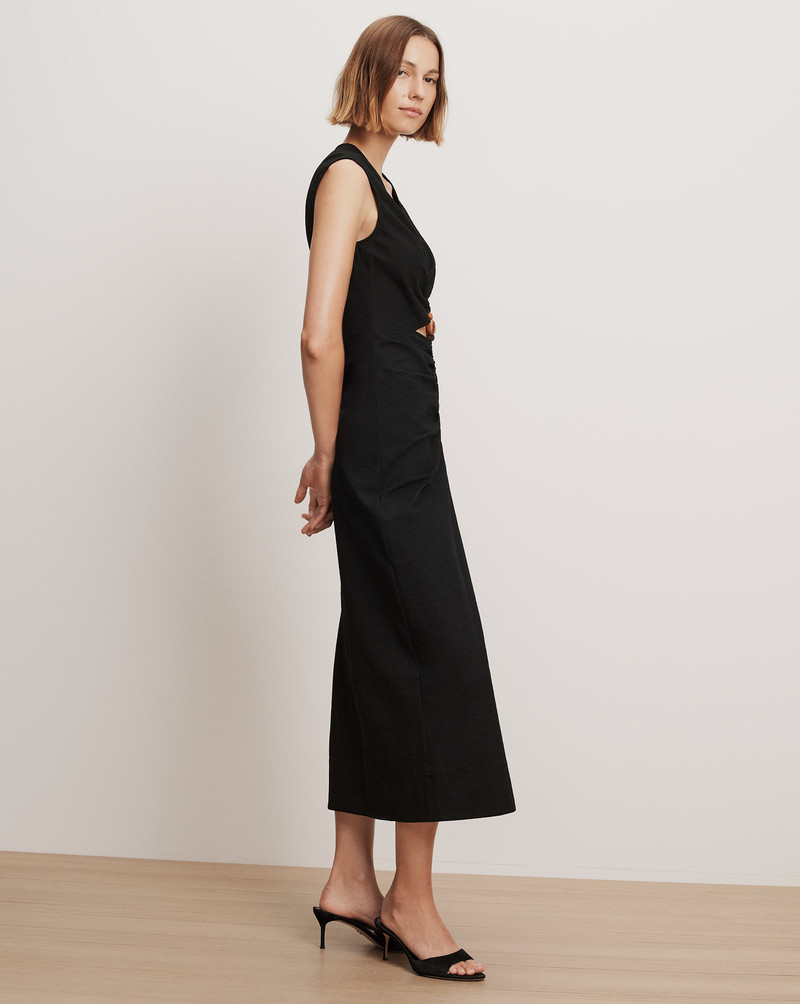 VERONICA BEARD MARISABEL CUTOUT MIDI DRESS outlook