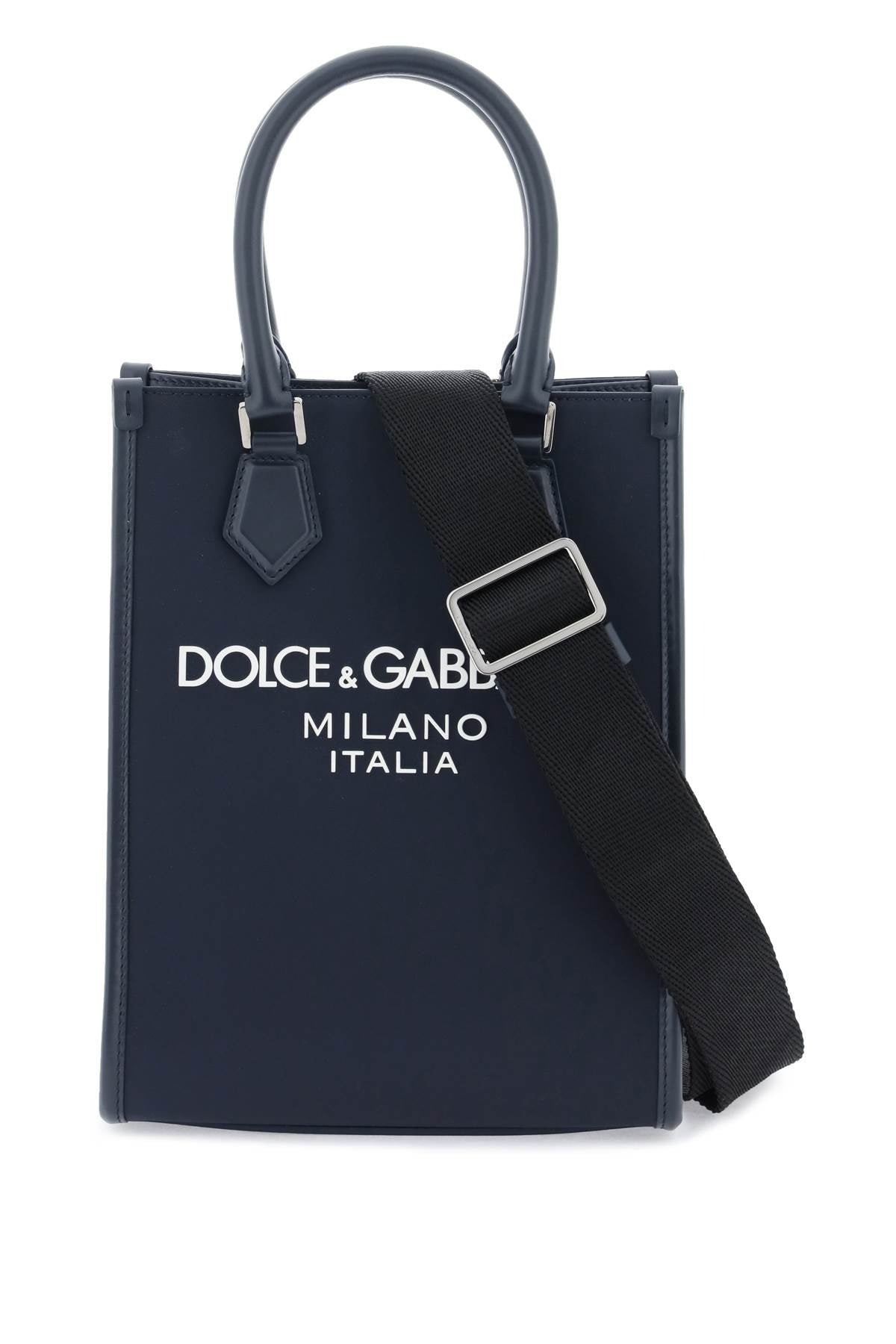 Dolce & Gabbana Small Nylon Tote Bag With Logo Men - 1