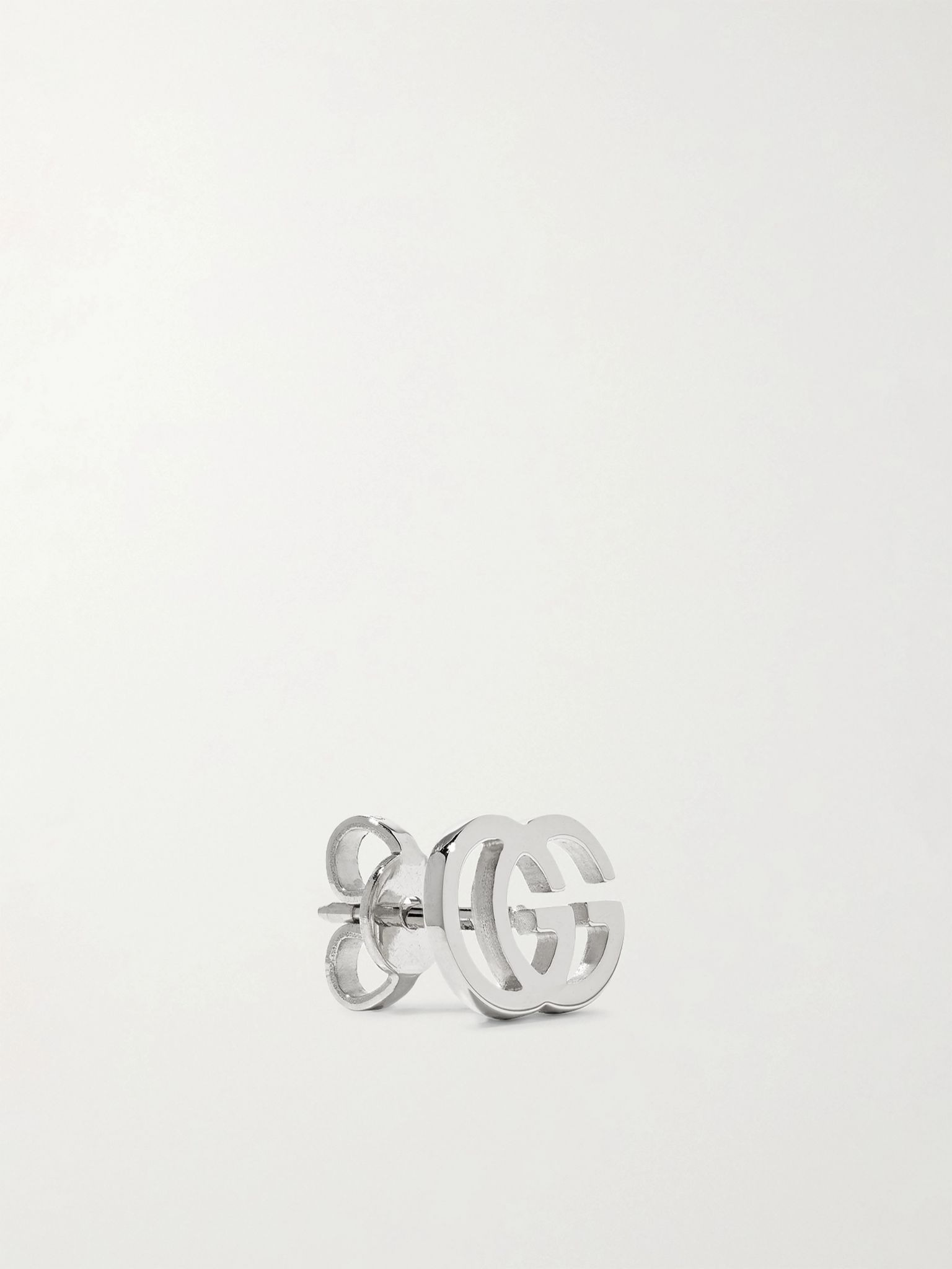GG Tissue 18-karat white gold earrings Silver - 3