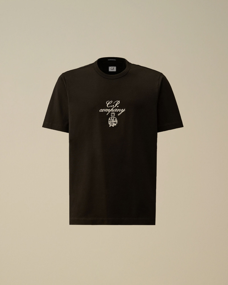 30/2 Mercerized Jersey Twisted Embroidery T-Shirt 1