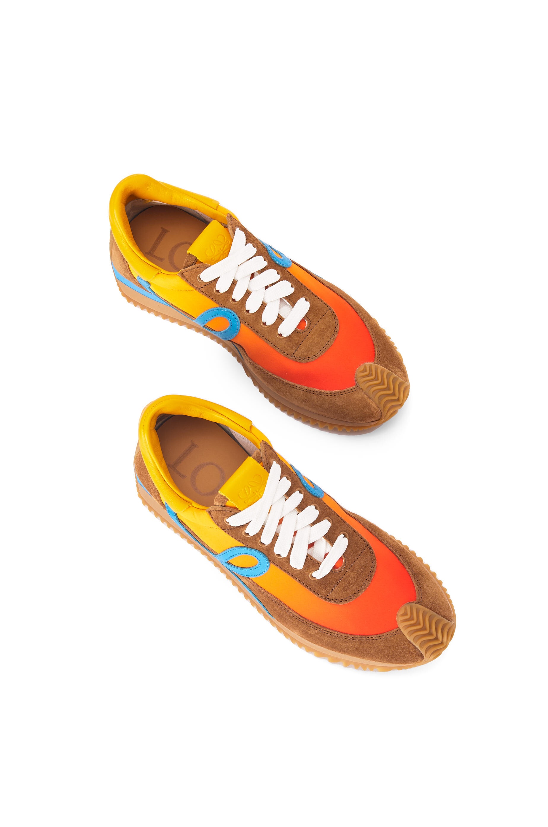 Flow runner in nylon and suede - 3