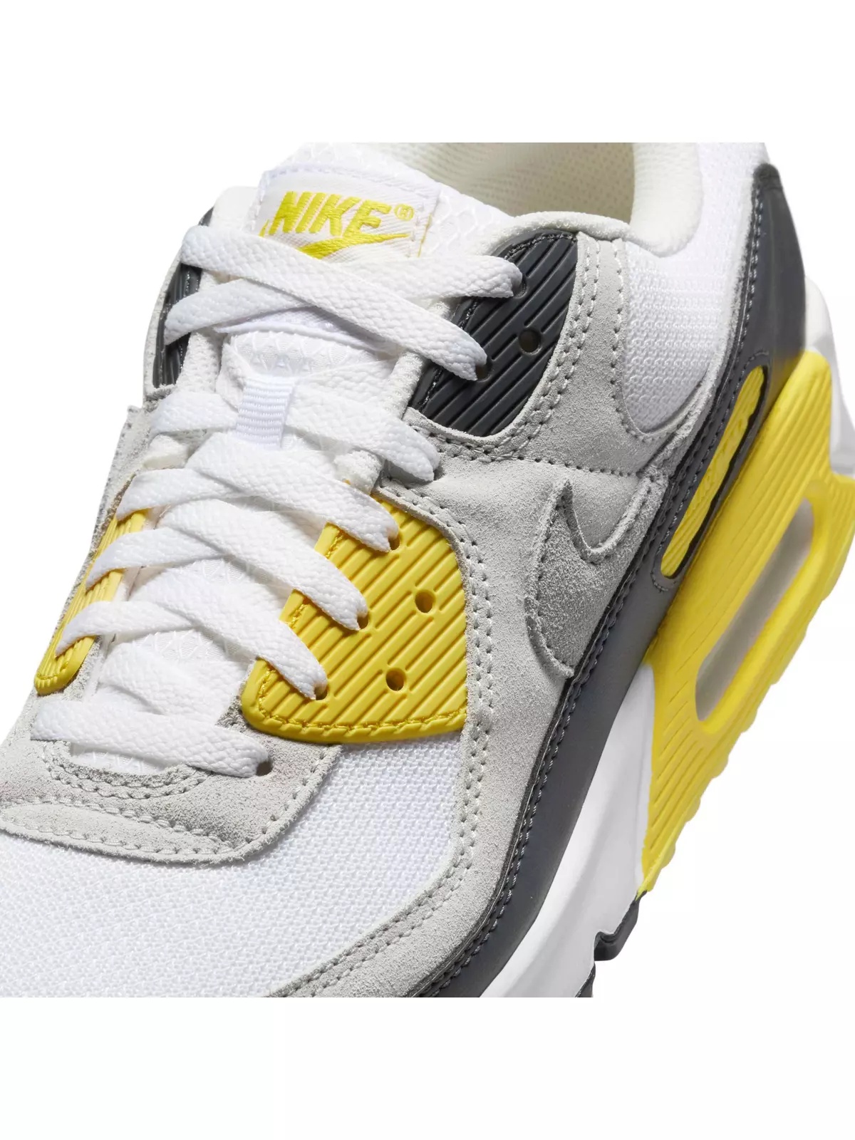 Air Max 90 "White/Lightning/Photon Dust/Light Smoke Grey" Men's Shoe - 7