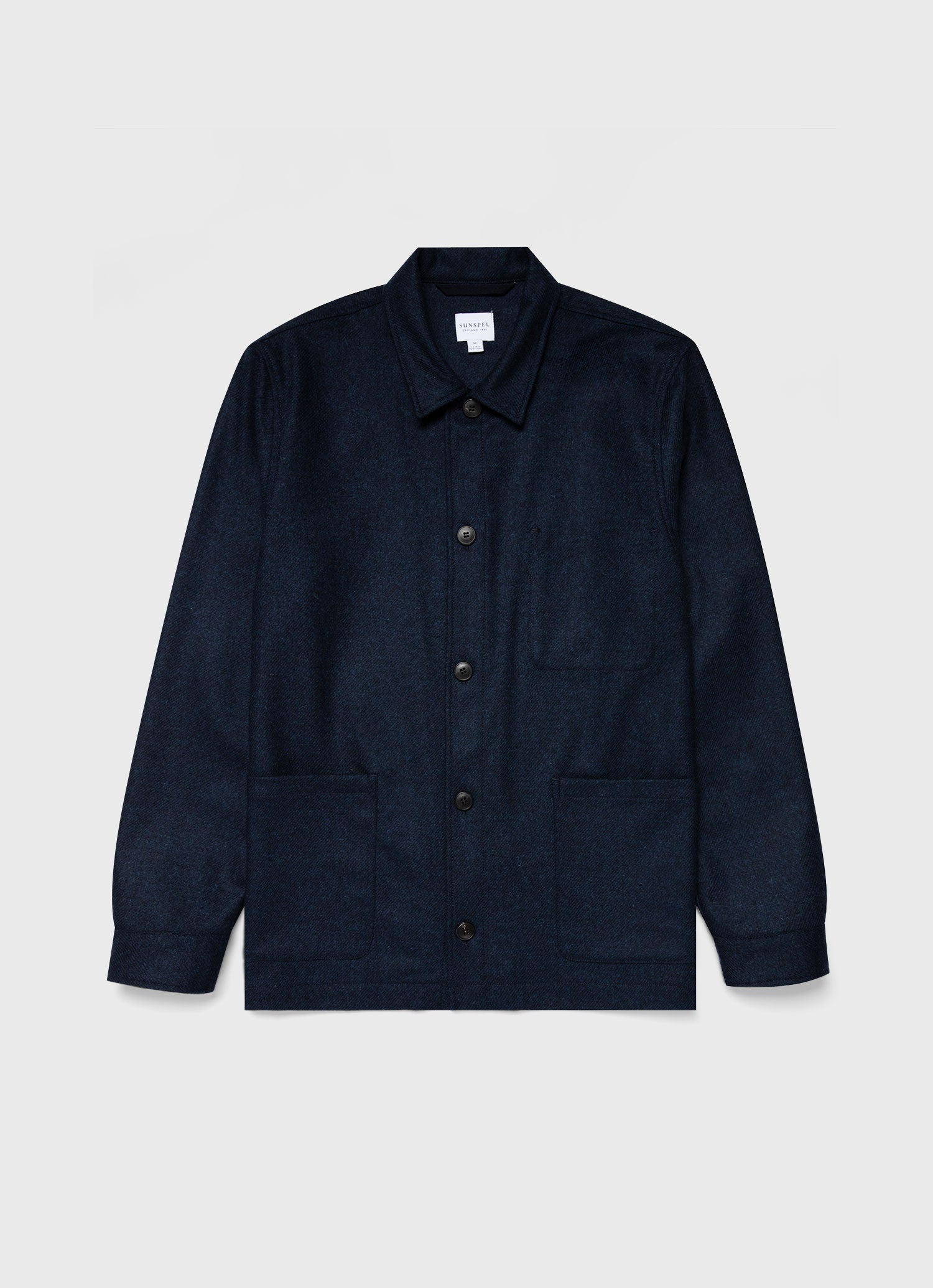 Wool Herringbone Twin Pocket Jacket - 1