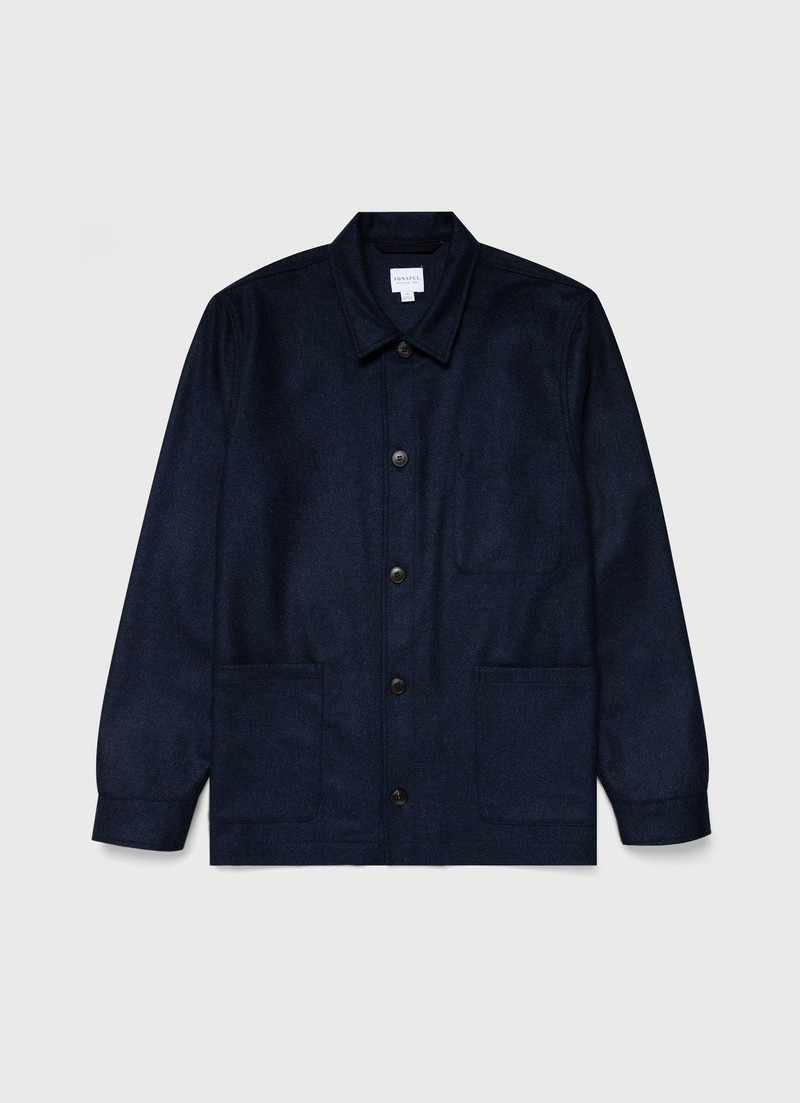 Wool Herringbone Twin Pocket Jacket 1