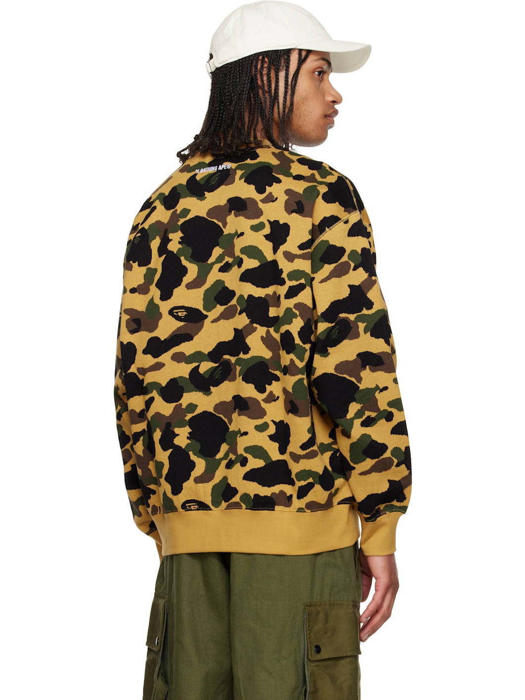Yellow 1st Camo Jacquard College Sweatshirt - 3