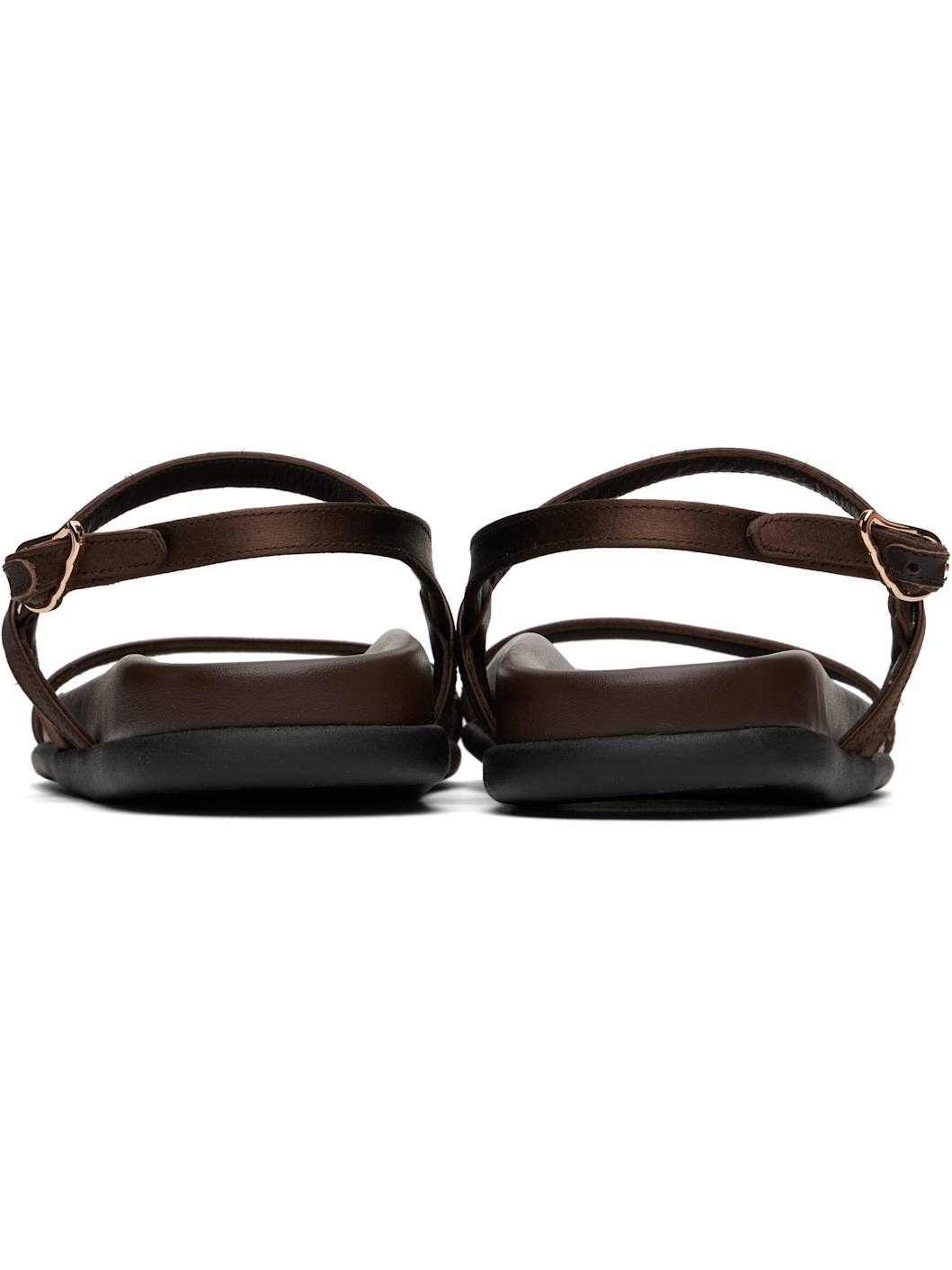 Brown Evriali Footbed Sandals - 2