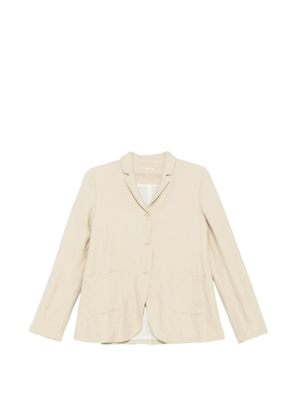 notched-lapel button-up blazer - 1
