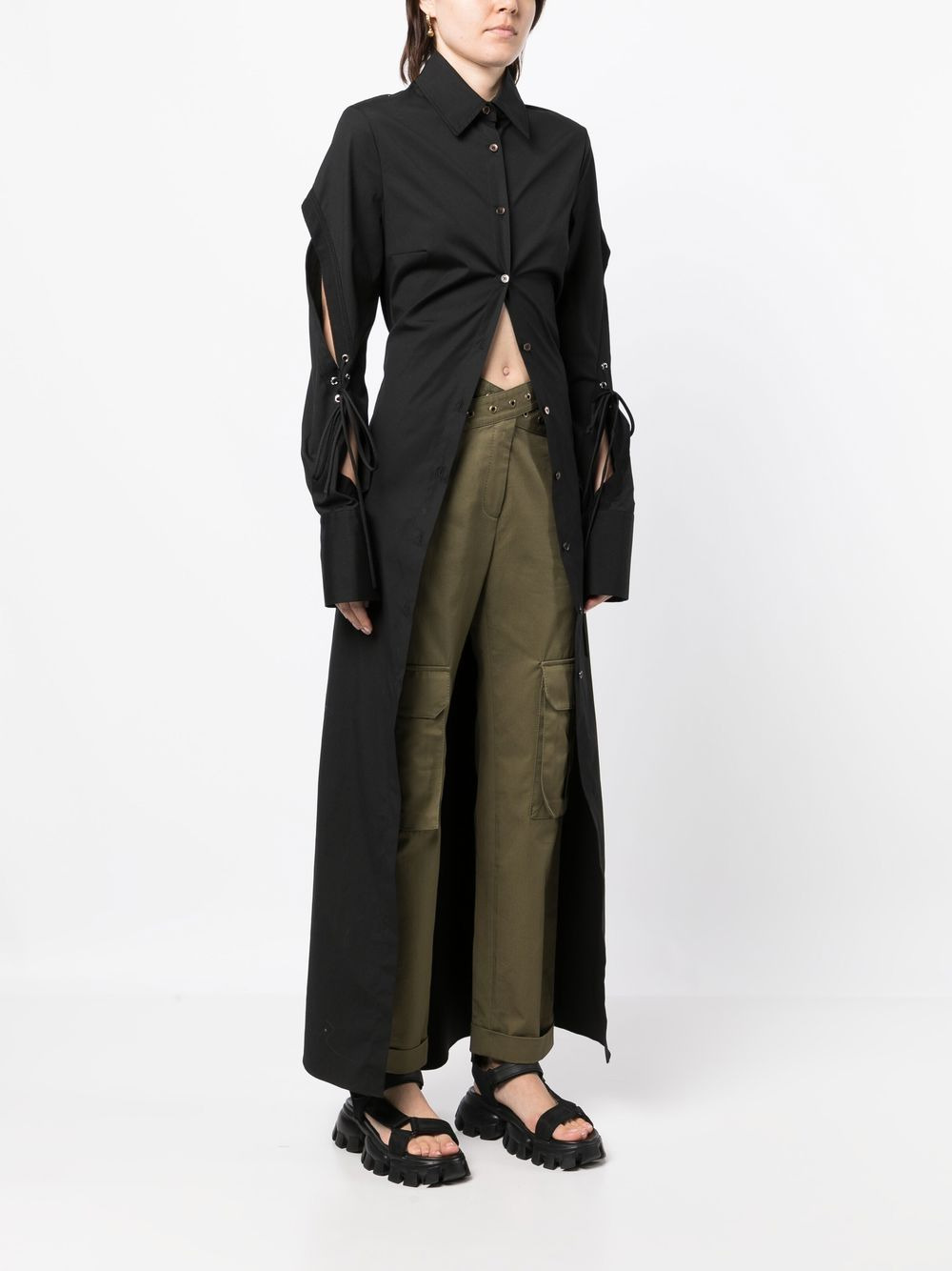 long cotton shirt - 3