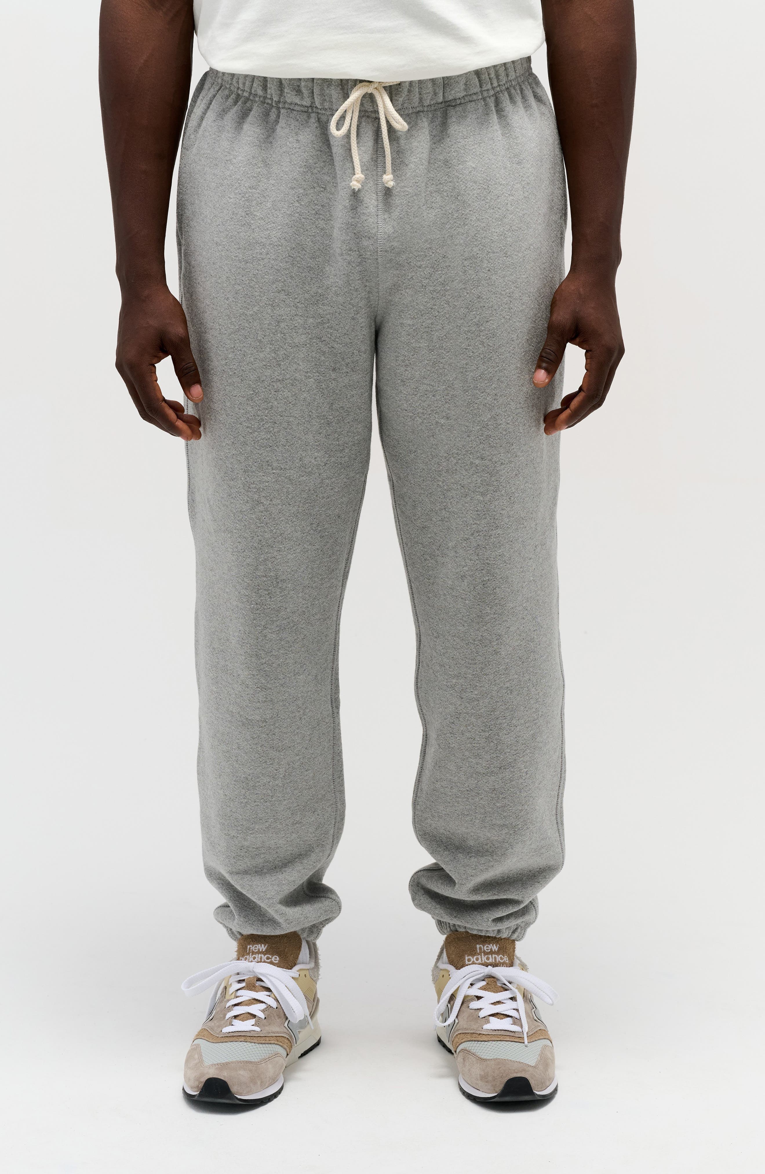 New Balance Made in USA Core Cotton French Terry Sweatpants in Athletic Grey at Nordstrom - 1
