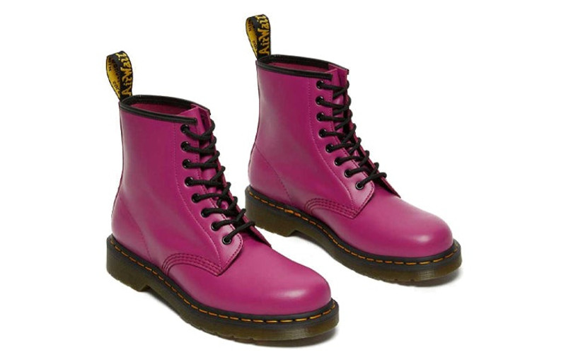 Dr.Martens 1460 Smooth Leather Lace Up Boots 'Pink' 27139673 4