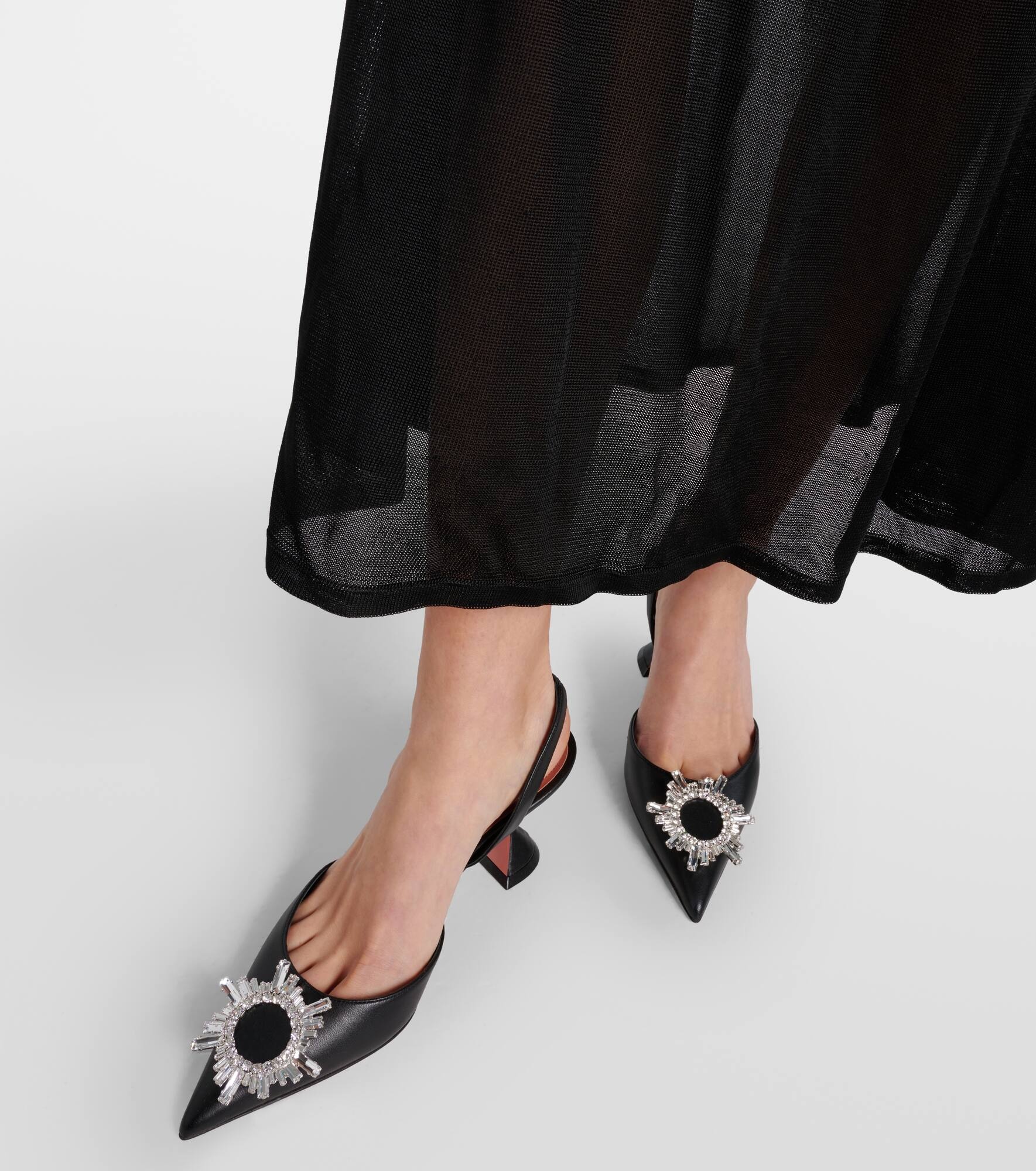 Begum 70 leather slingback pumps - 7