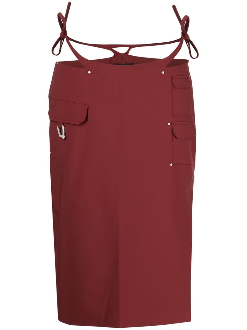 cut-out detailing midi skirt 1