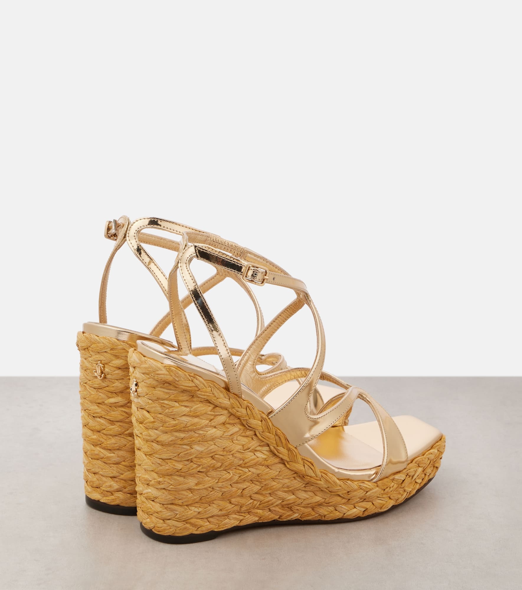 Ayla 110 metallic leather sandals - 2
