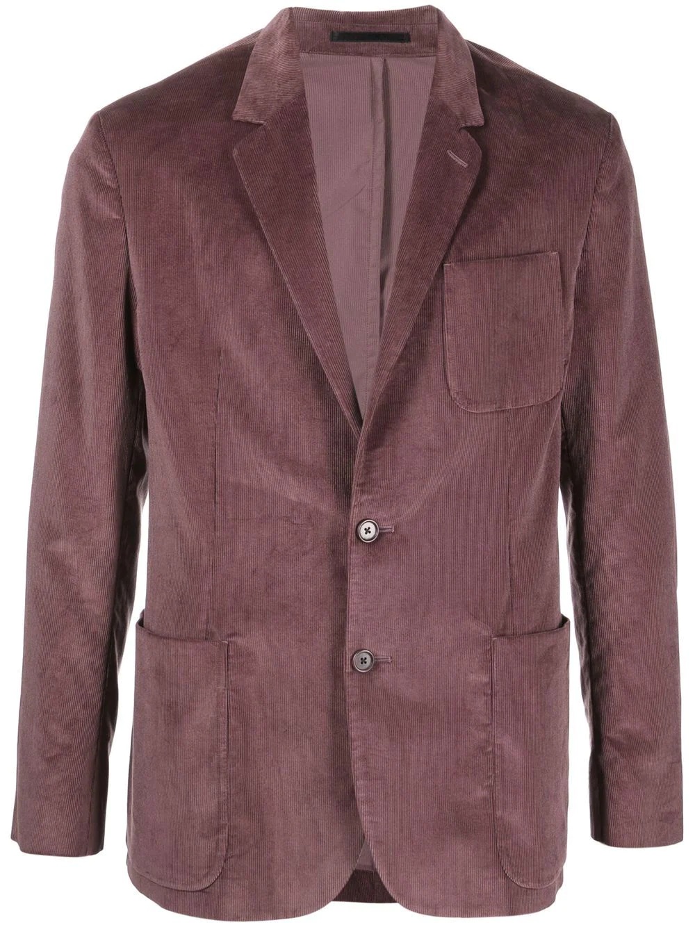 corduroy single-breasted blazer - 1