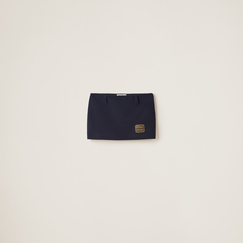 Velour miniskirt 1