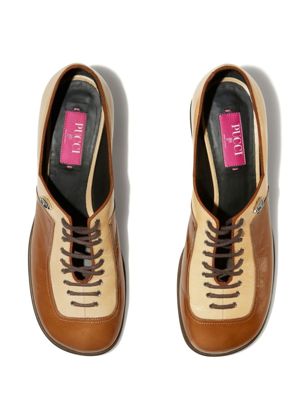 Deby panelled leather loafers - 5