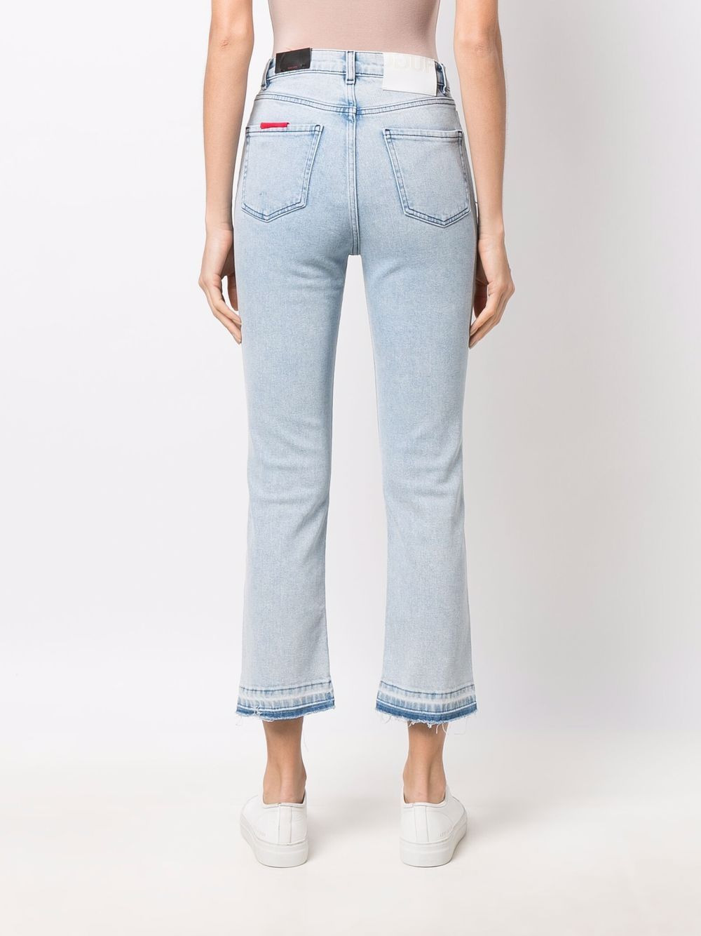 cropped straight-leg jeans - 4